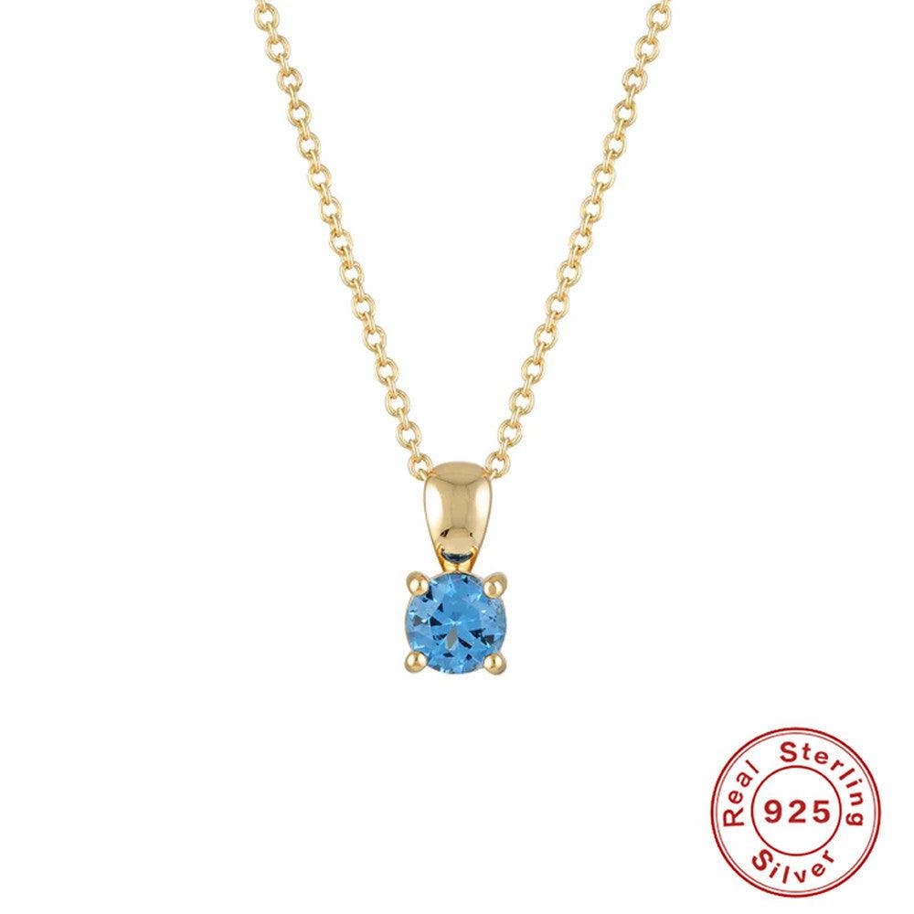 Fashion Sterling Silver Simple Personality Month Necklace