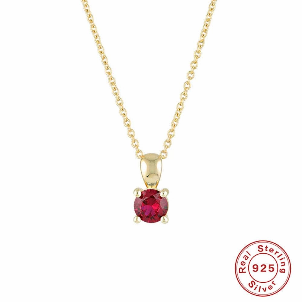 Fashion Sterling Silver Simple Personality Month Necklace