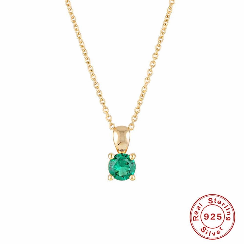 Fashion Sterling Silver Simple Personality Month Necklace