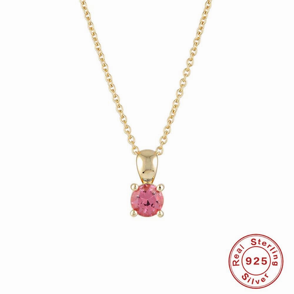Fashion Sterling Silver Simple Personality Month Necklace