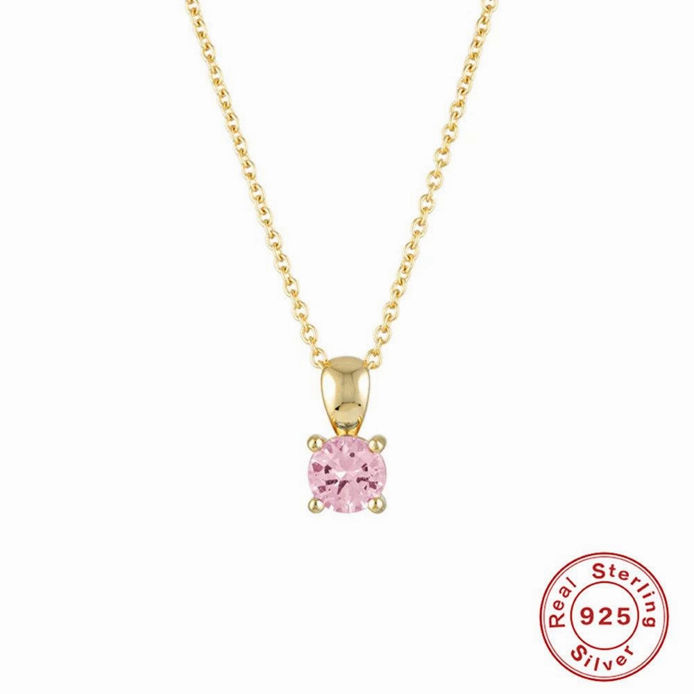 Fashion Sterling Silver Simple Personality Month Necklace