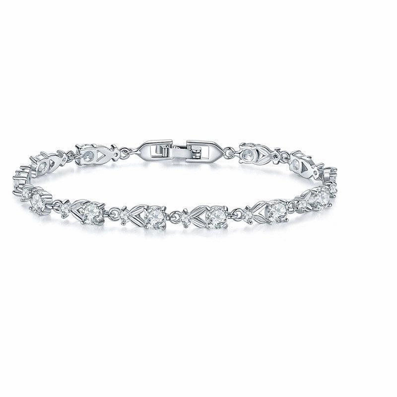 Fashion Versatile Elegant Hollow Diamond Heart Bracelet