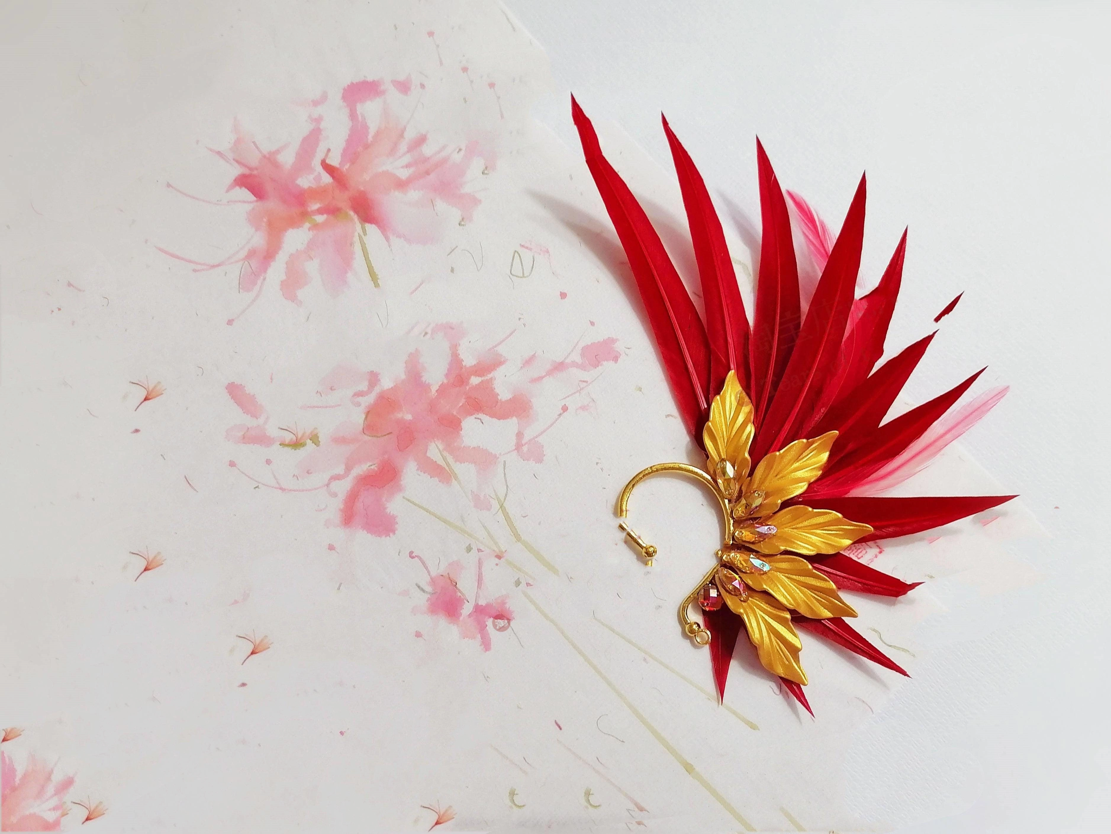 Feather Earrings Angel Wings  Jewelry