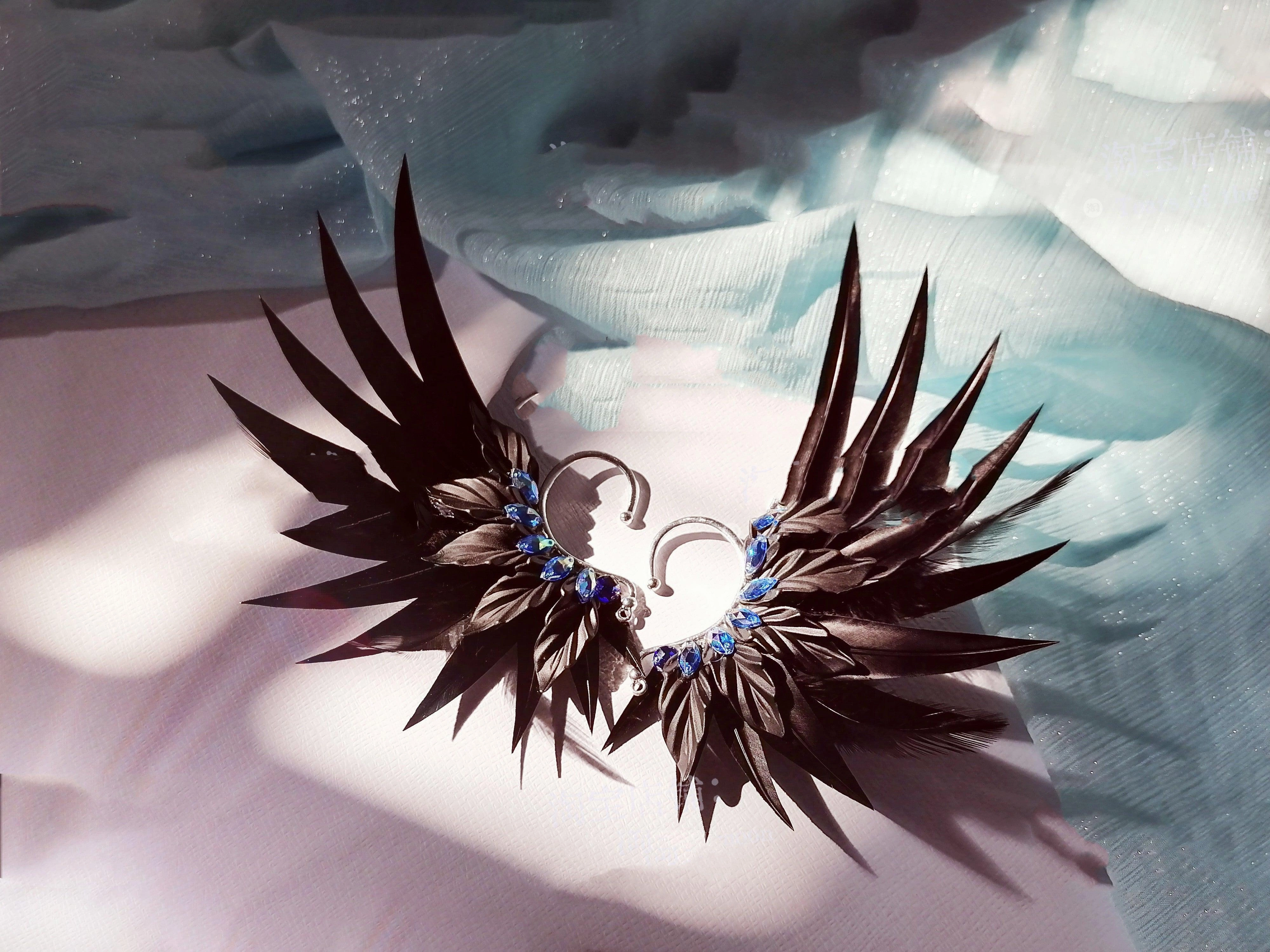 Feather Earrings Angel Wings  Jewelry
