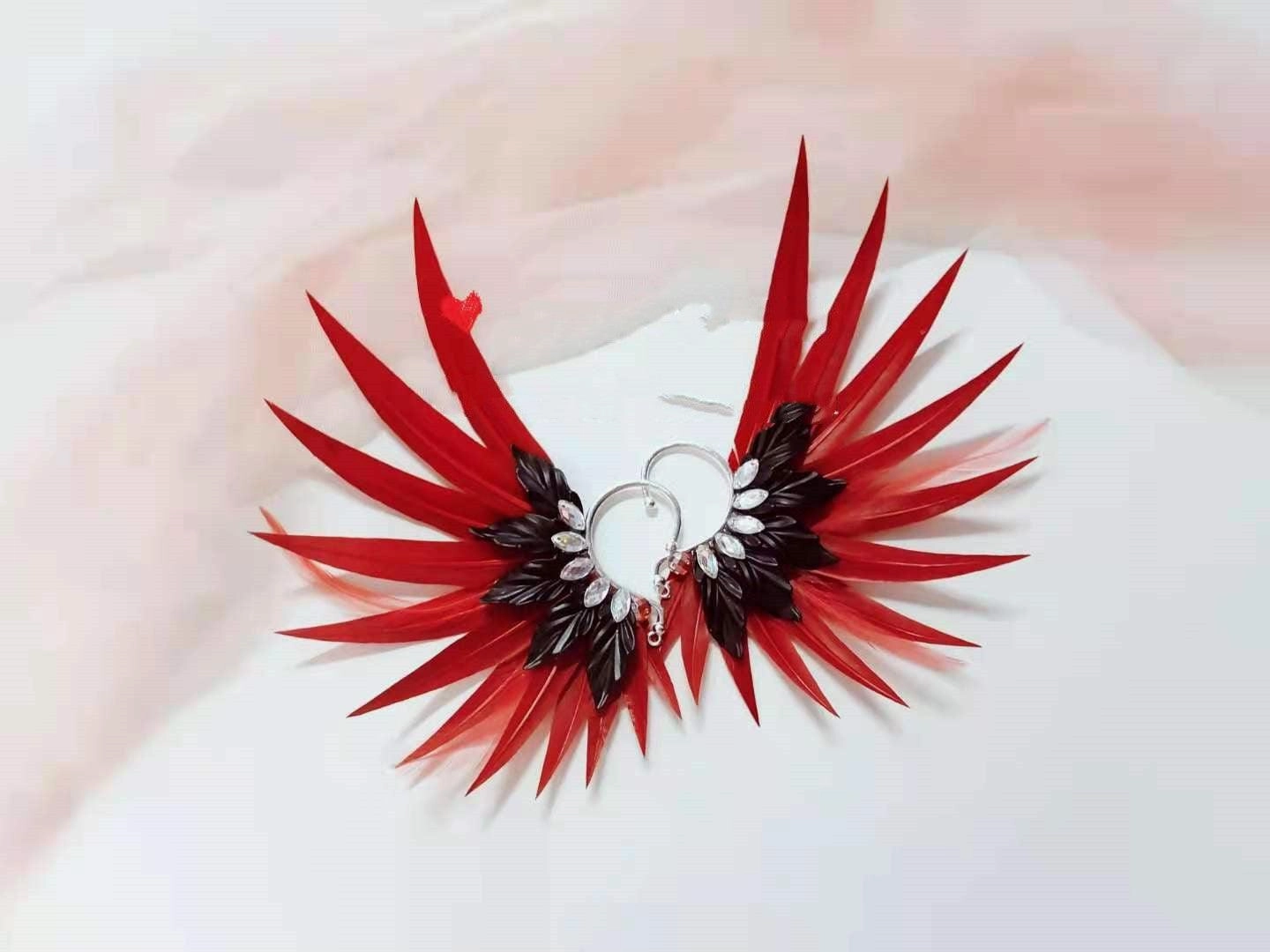 Feather Earrings Angel Wings  Jewelry