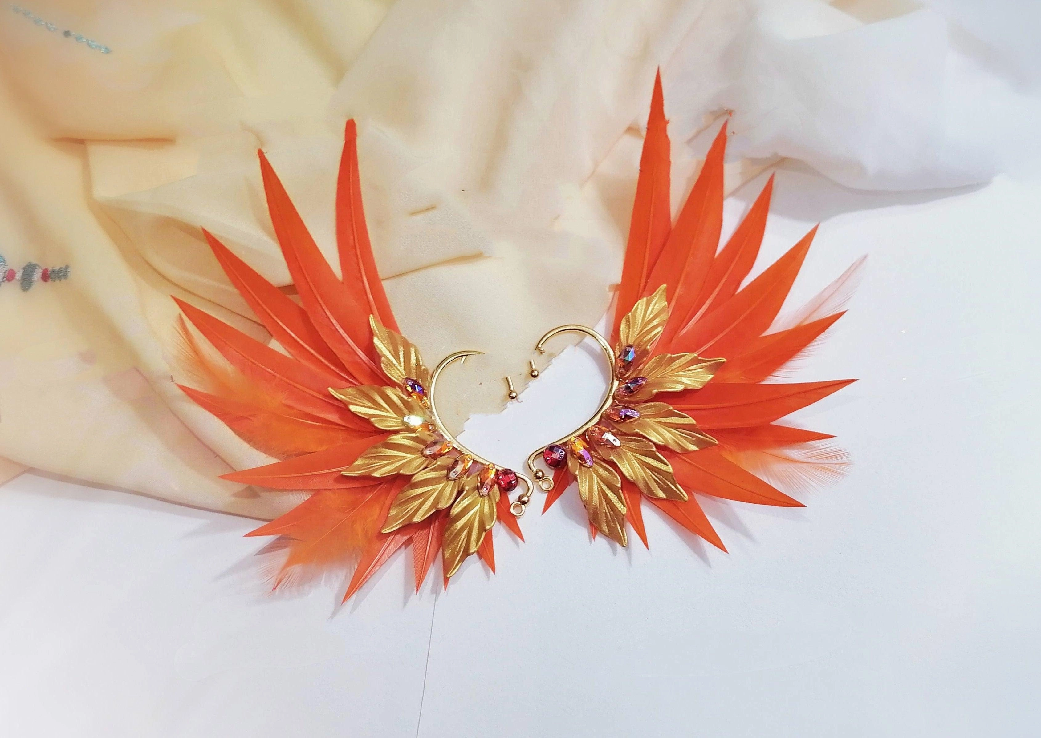 Feather Earrings Angel Wings  Jewelry