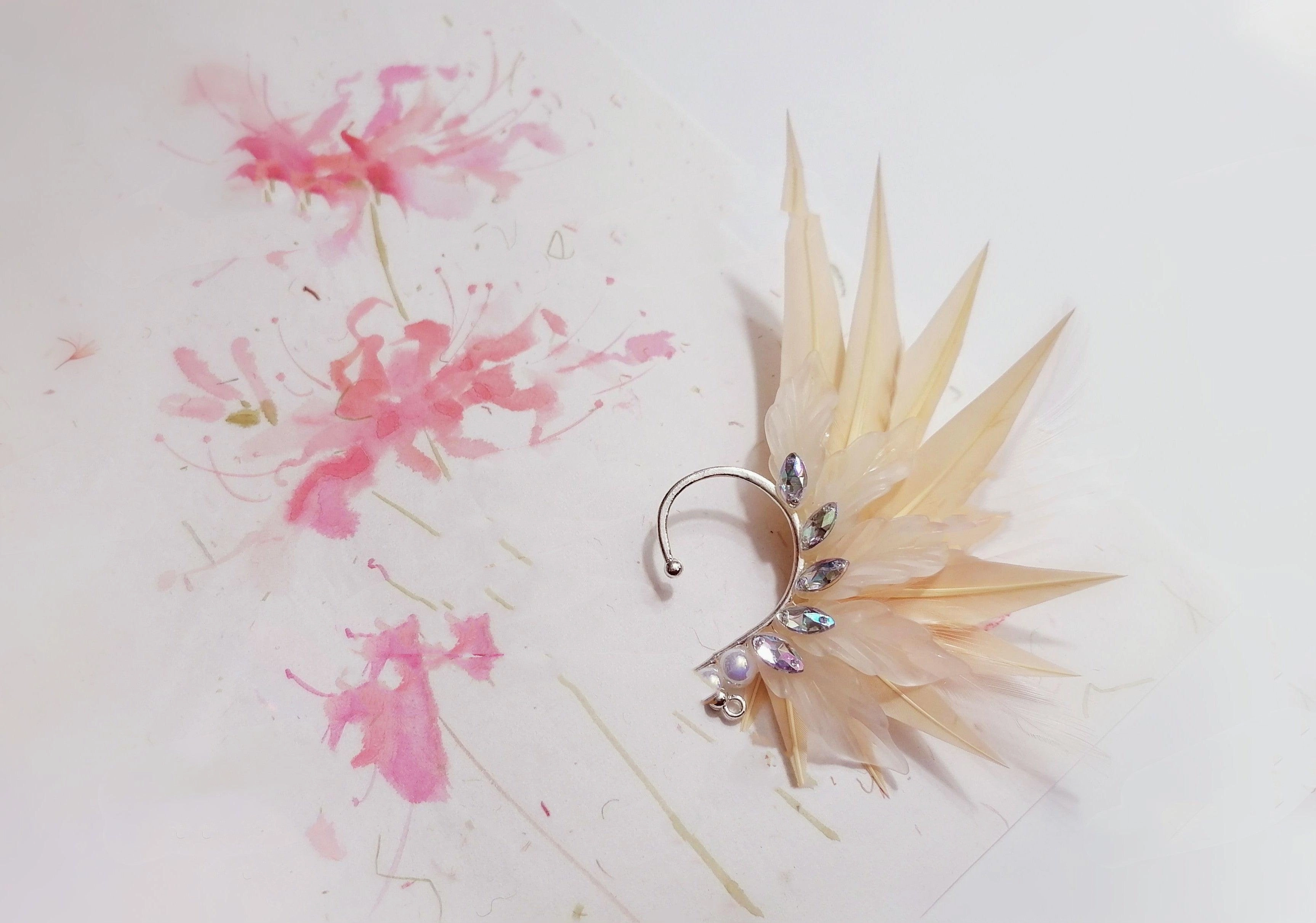 Feather Earrings Angel Wings  Jewelry