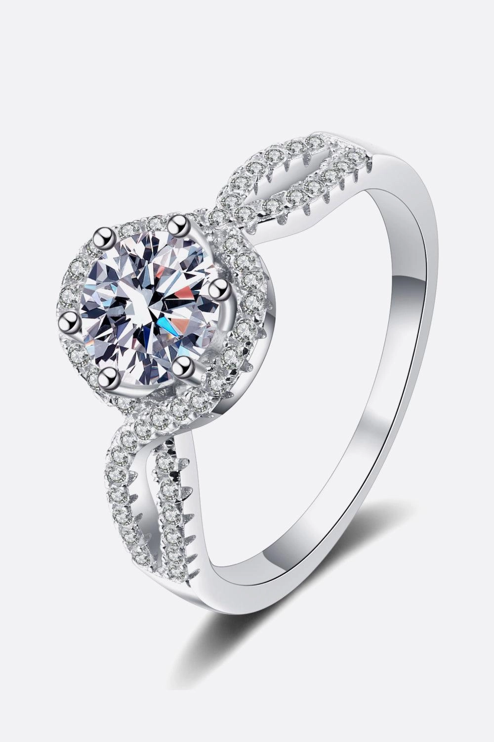 Feel The Joy 925 Sterling Silver Moissanite Ring 