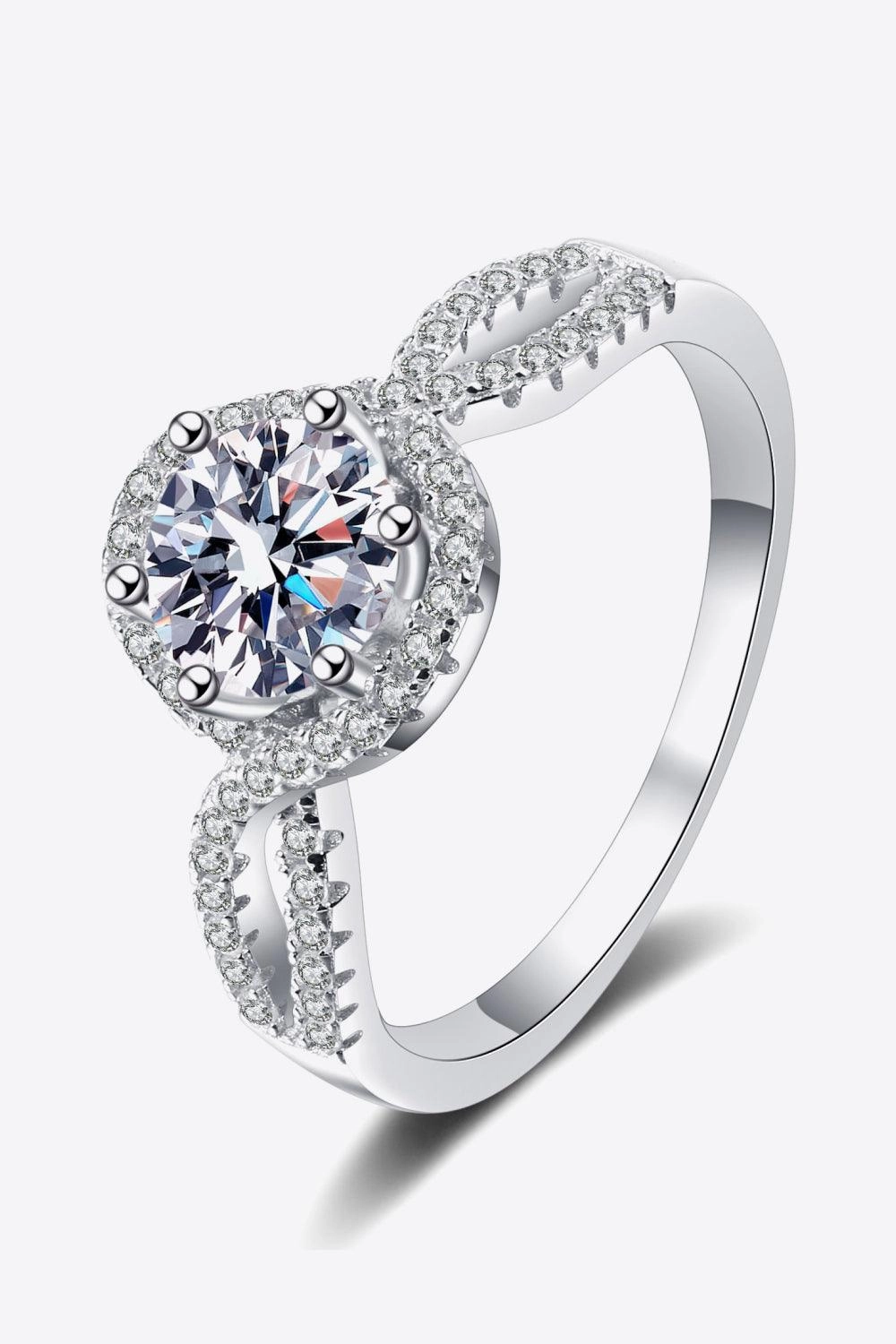 Feel The Joy 925 Sterling Silver Moissanite Ring 