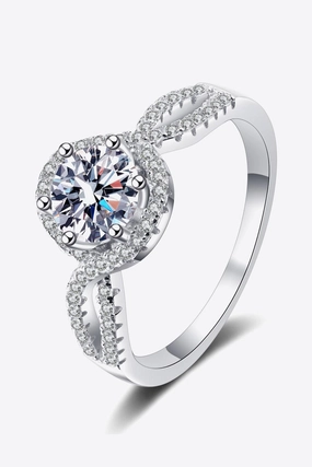 Feel The Joy 925 Sterling Silver Moissanite Ring 