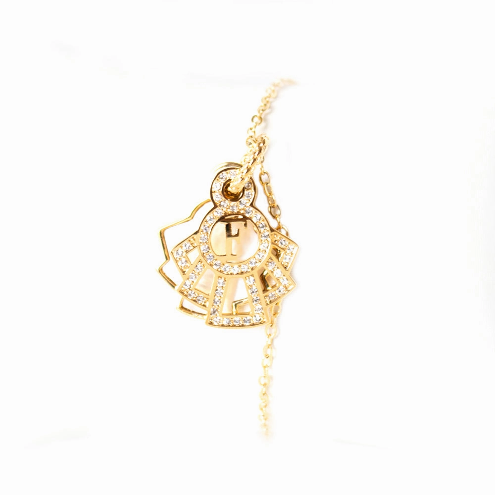 Ferre Milano Bracelet Silver Color With Stone Mop fashion-jewelry  