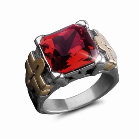 Fiesta Red Men's Ring 
