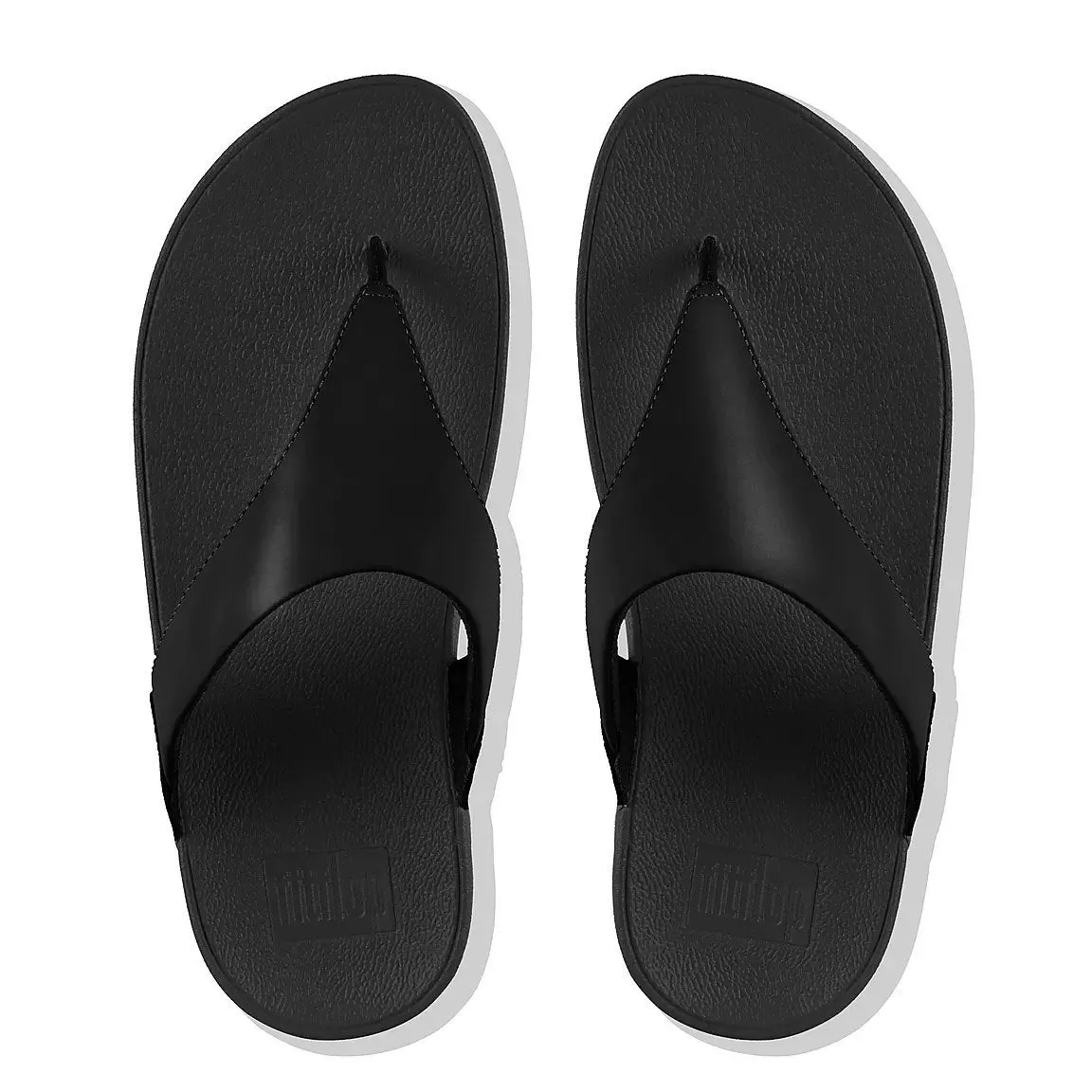 FITFLOP Damen Lulu 2 Thong Schwarz Leder