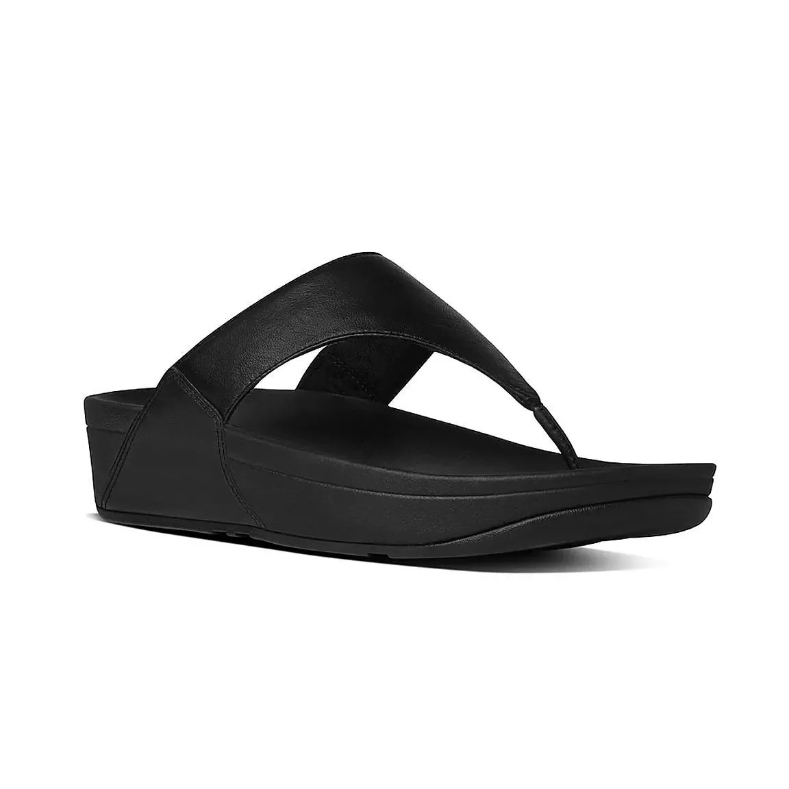 FITFLOP Damen Lulu 2 Thong Schwarz Leder