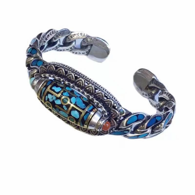 Five-character Mantra Transfer Bracelet From Ulan Flower To Tianzhu