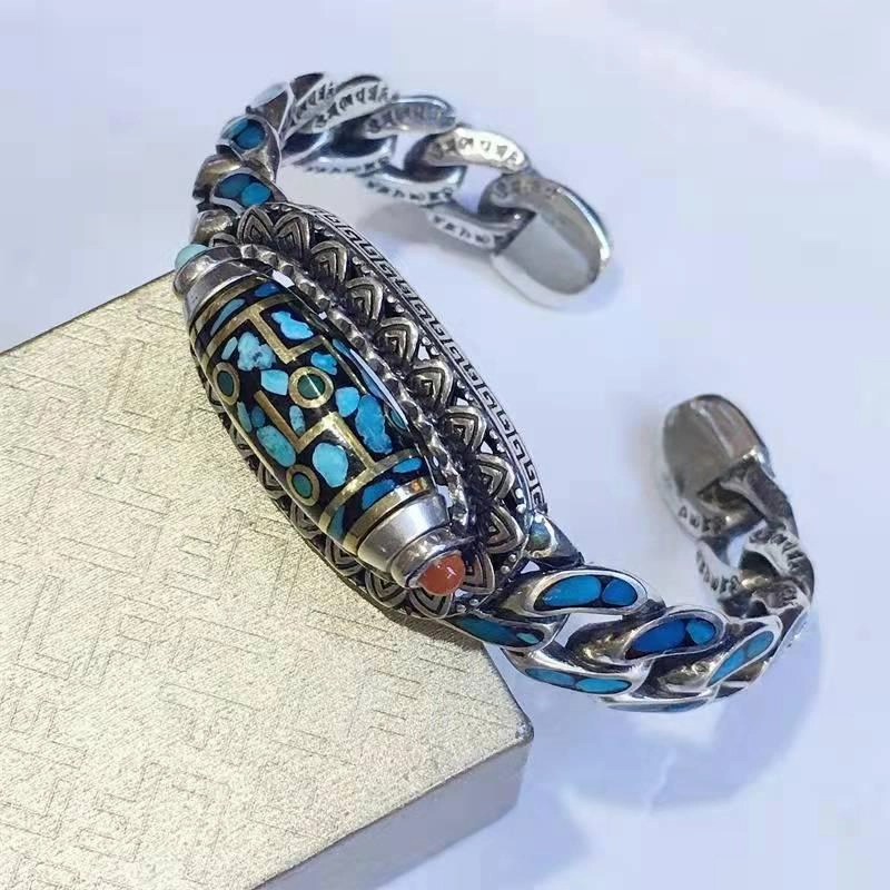Five-character Mantra Transfer Bracelet From Ulan Flower To Tianzhu