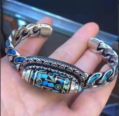 Five-character Mantra Transfer Bracelet From Ulan Flower To Tianzhu