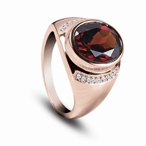 Flame Garnet Ring 