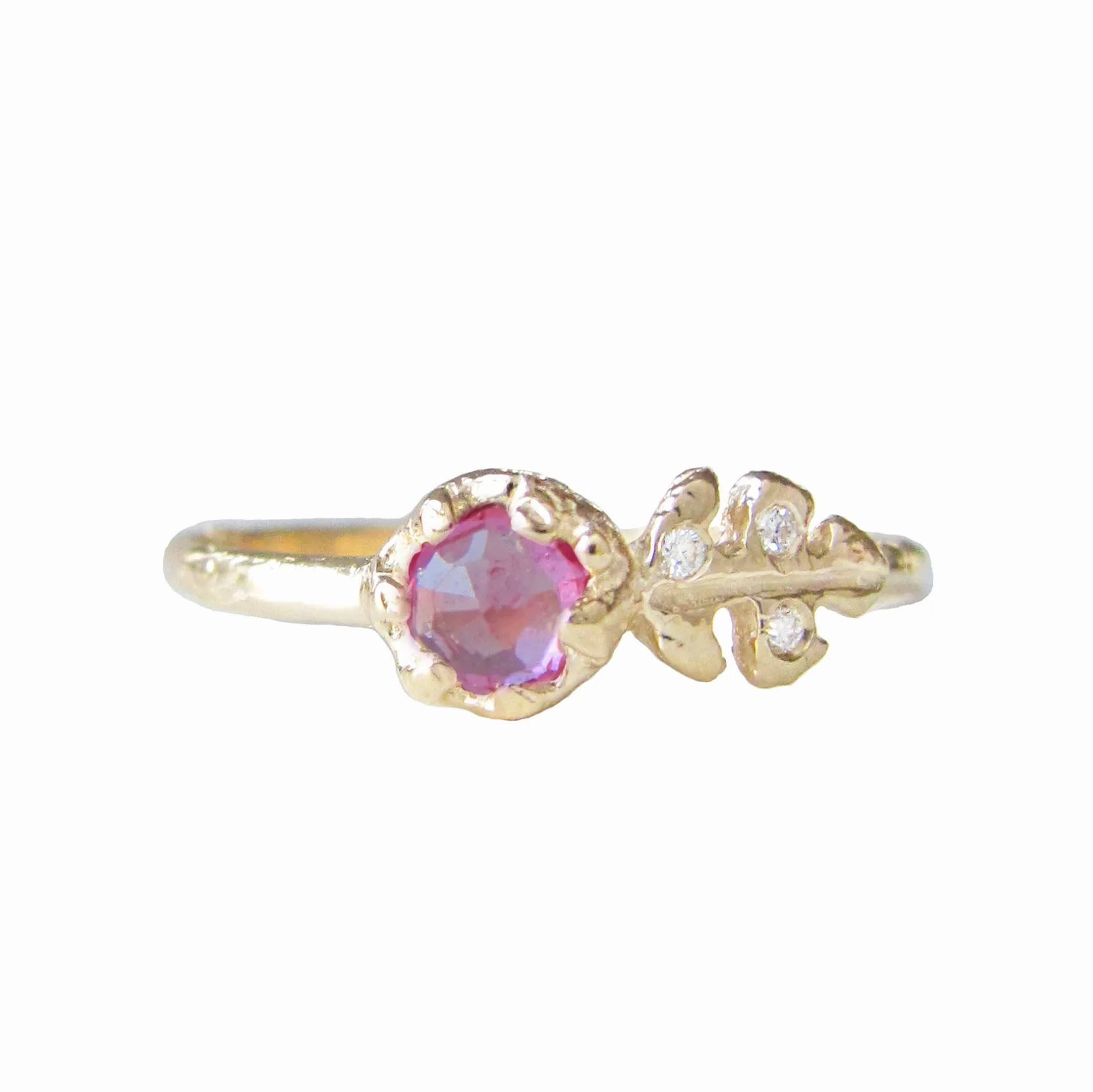 Floret Pink Sapphire Ring