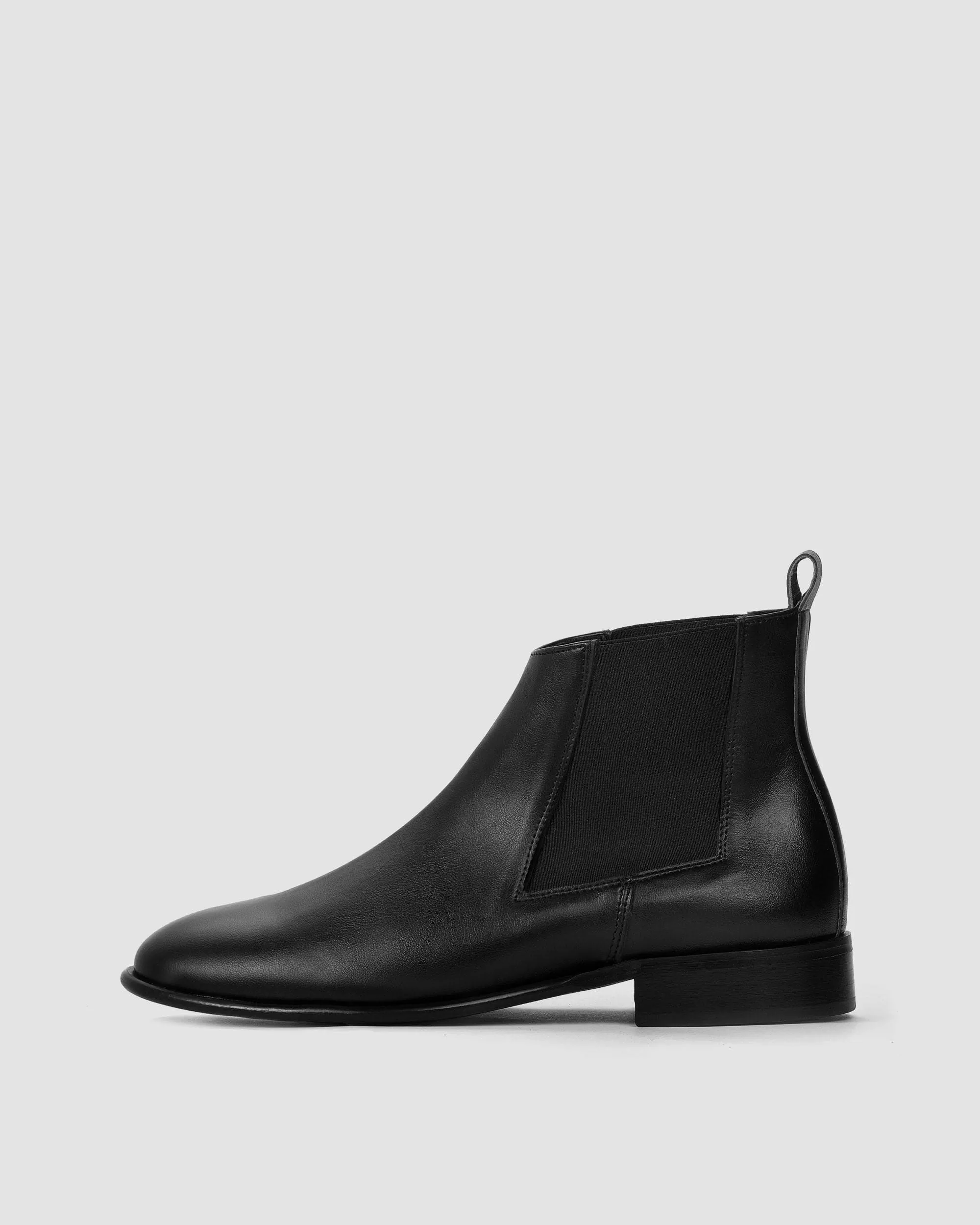 Flossy Vegan-Leder Chelsea Boots | Schwarz