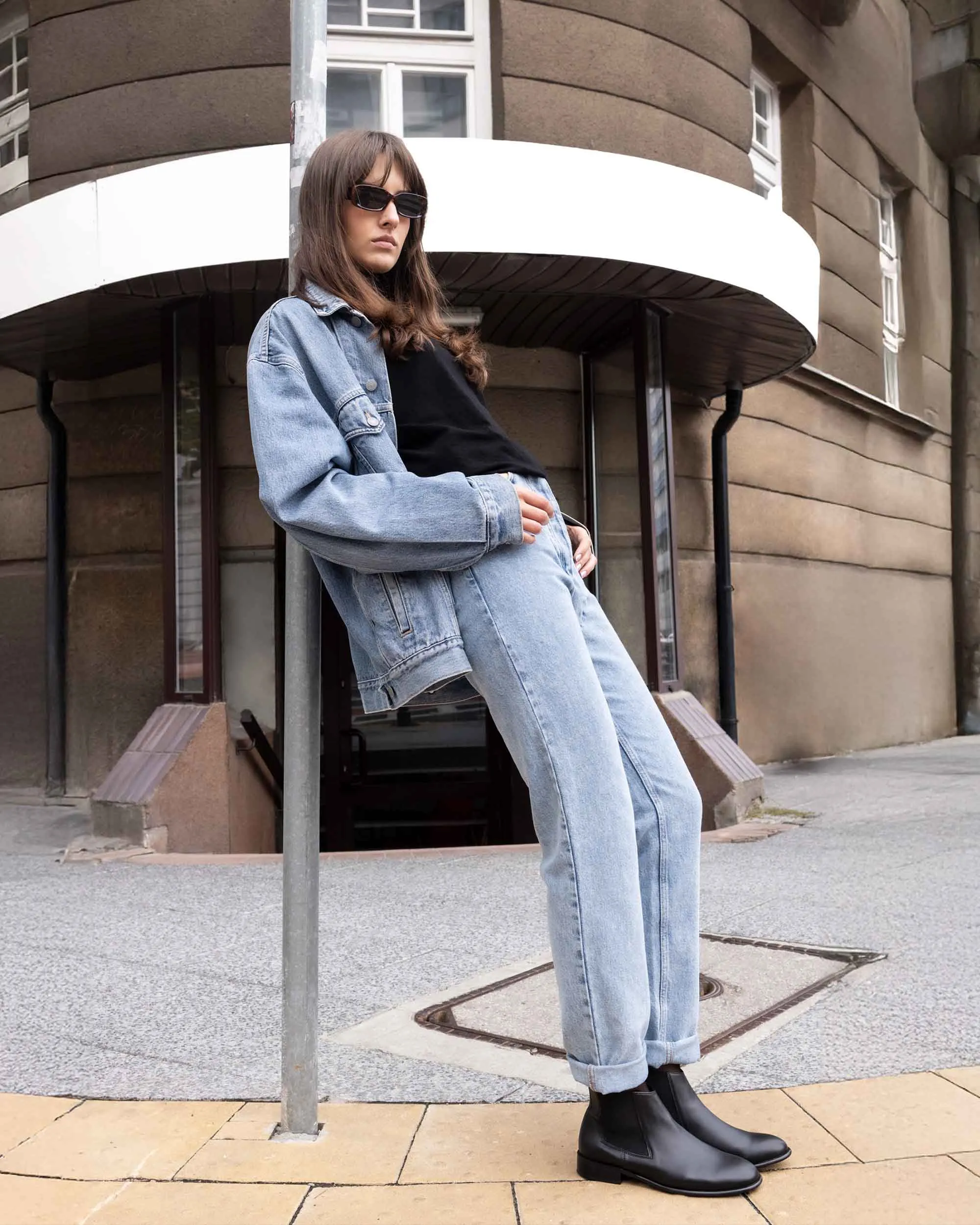 Flossy Vegan-Leder Chelsea Boots | Schwarz