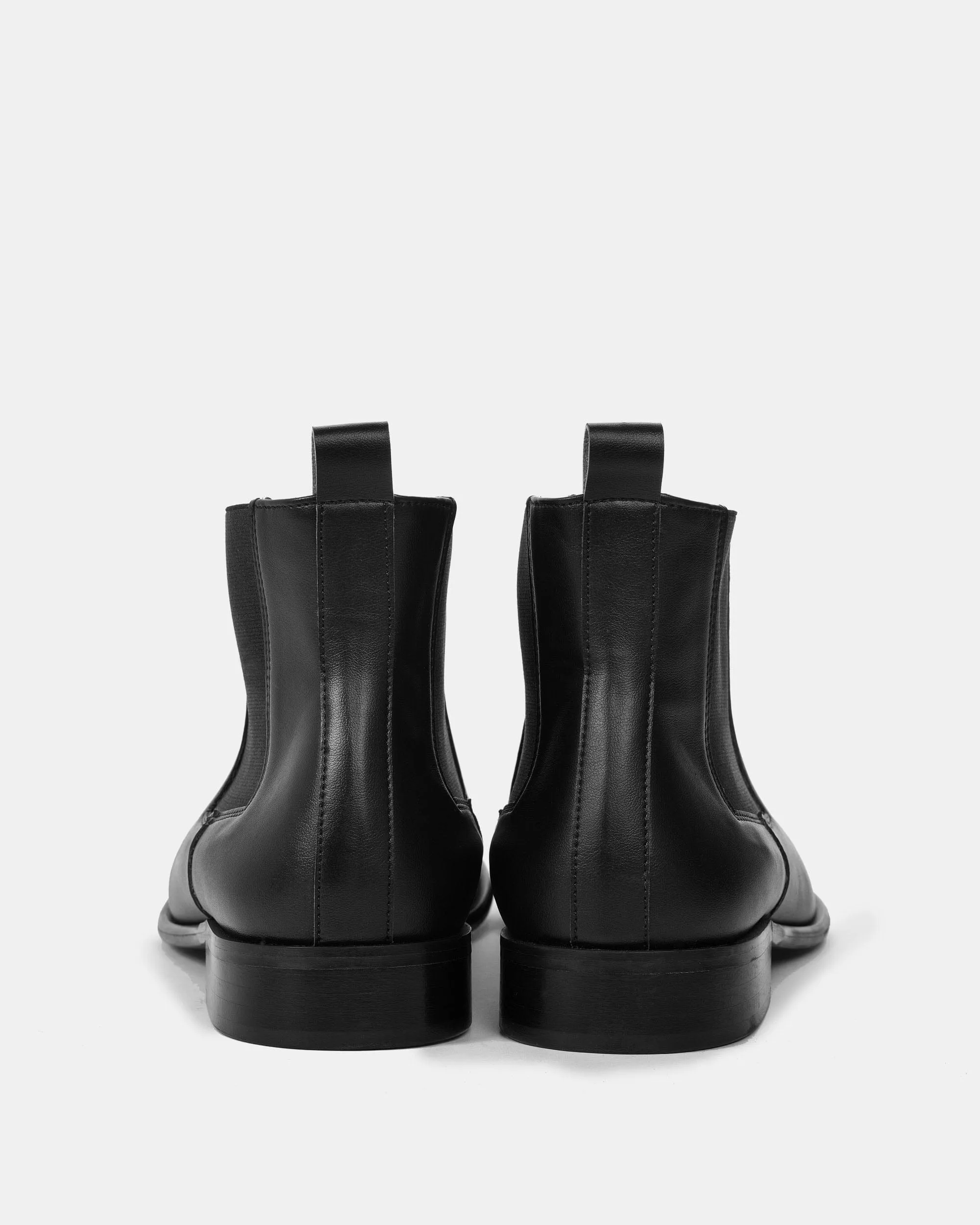 Flossy Vegan-Leder Chelsea Boots | Schwarz