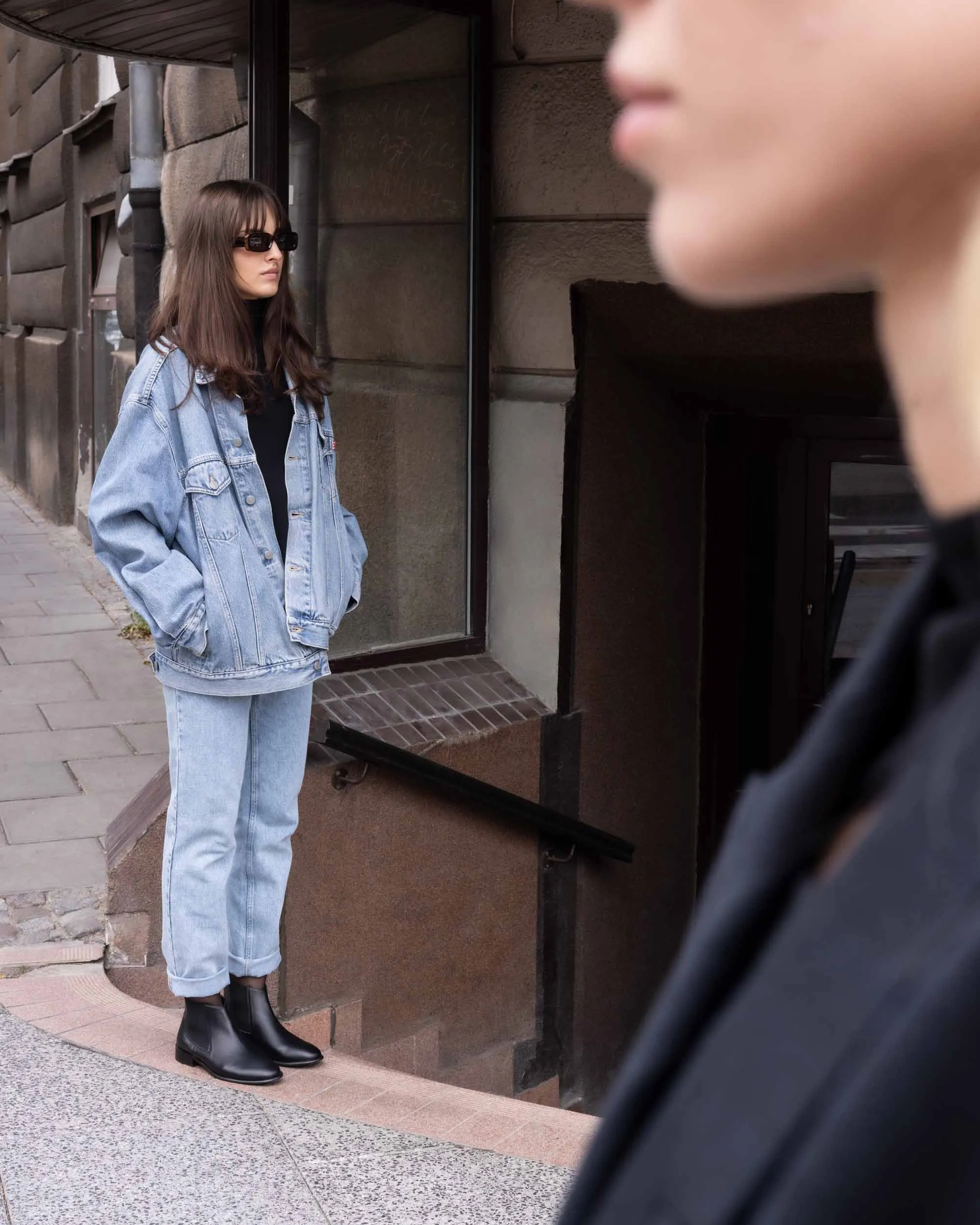 Flossy Vegan-Leder Chelsea Boots | Schwarz