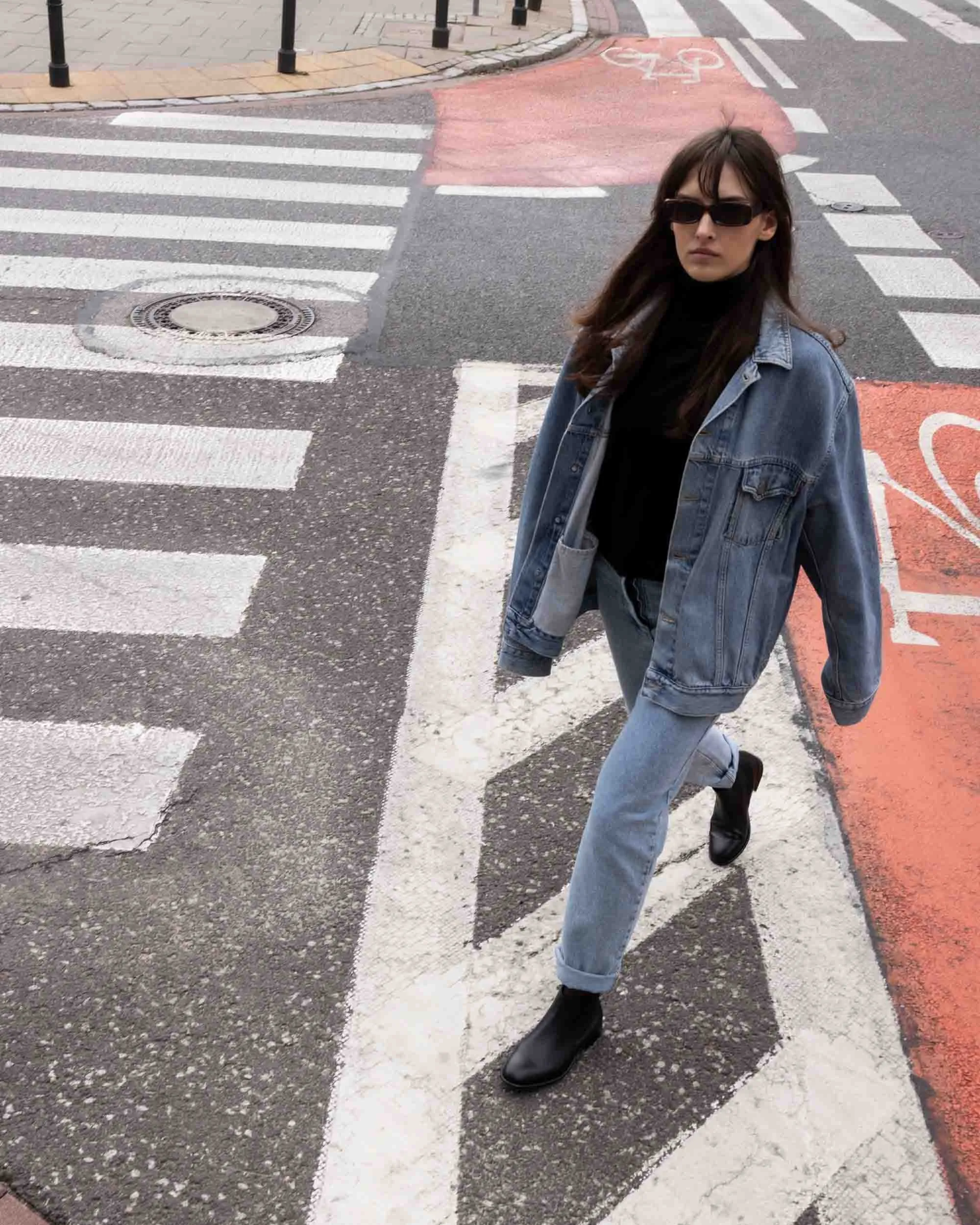 Flossy Vegan-Leder Chelsea Boots | Schwarz