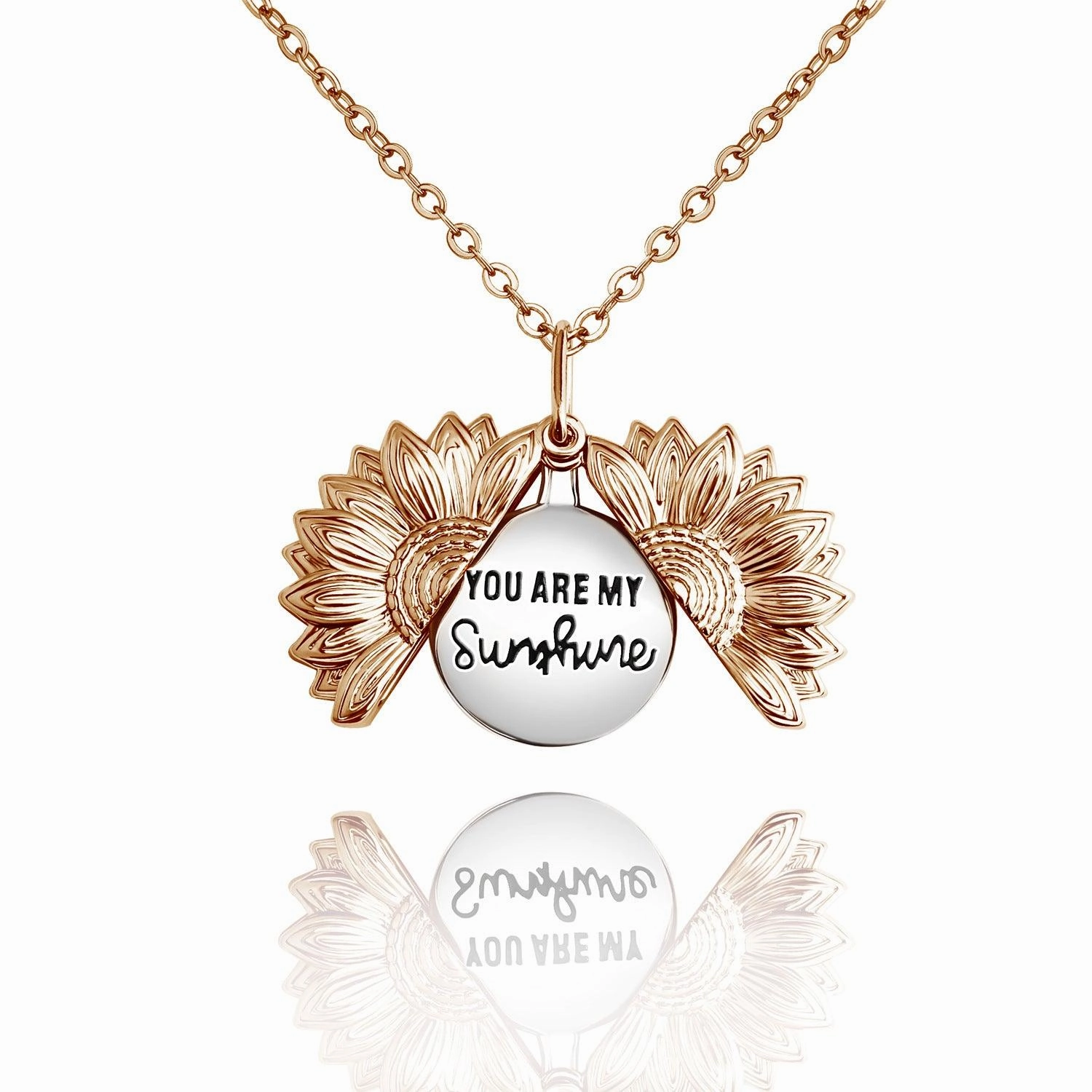 Flower Shaped Necklace Female Sunflower Collarbone Chain