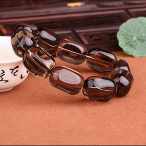 Follow Shape Crystal Bracelet Round Bead Chain 