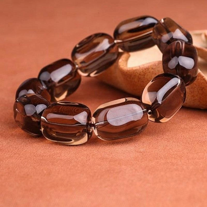 Follow Shape Crystal Bracelet Round Bead Chain