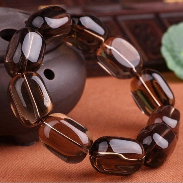 Follow Shape Crystal Bracelet Round Bead Chain