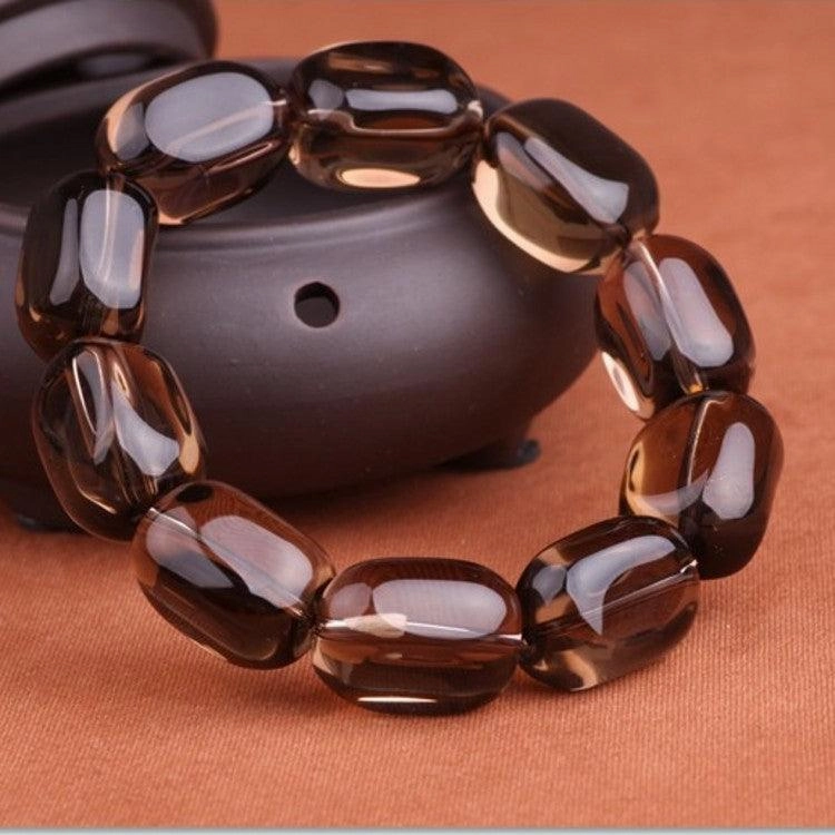 Follow Shape Crystal Bracelet Round Bead Chain