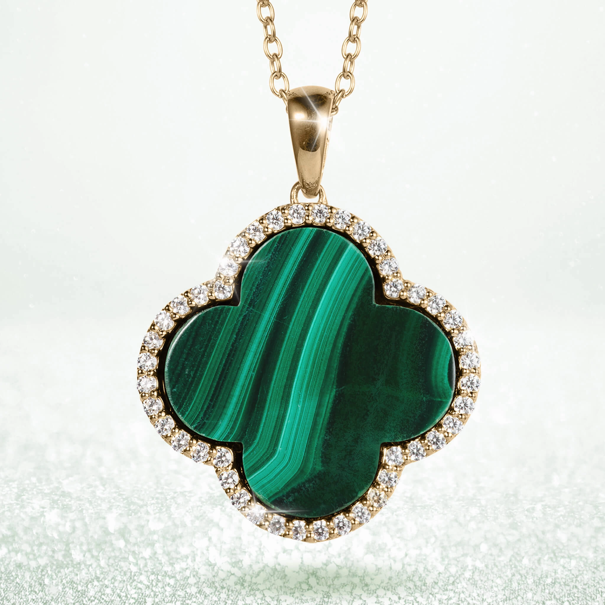 Fortuna Clover Malachite Collection