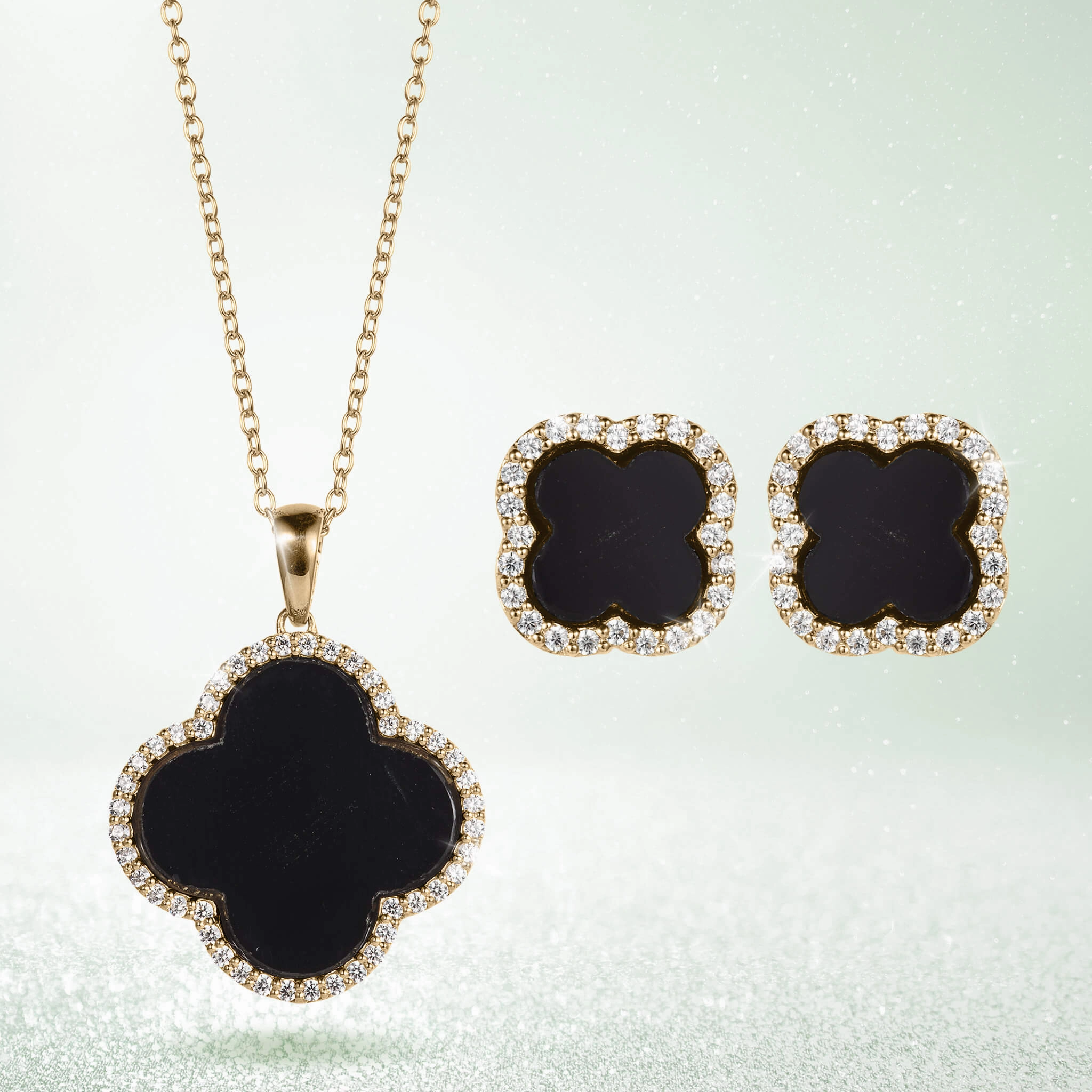 Fortuna Clover Onyx Collection