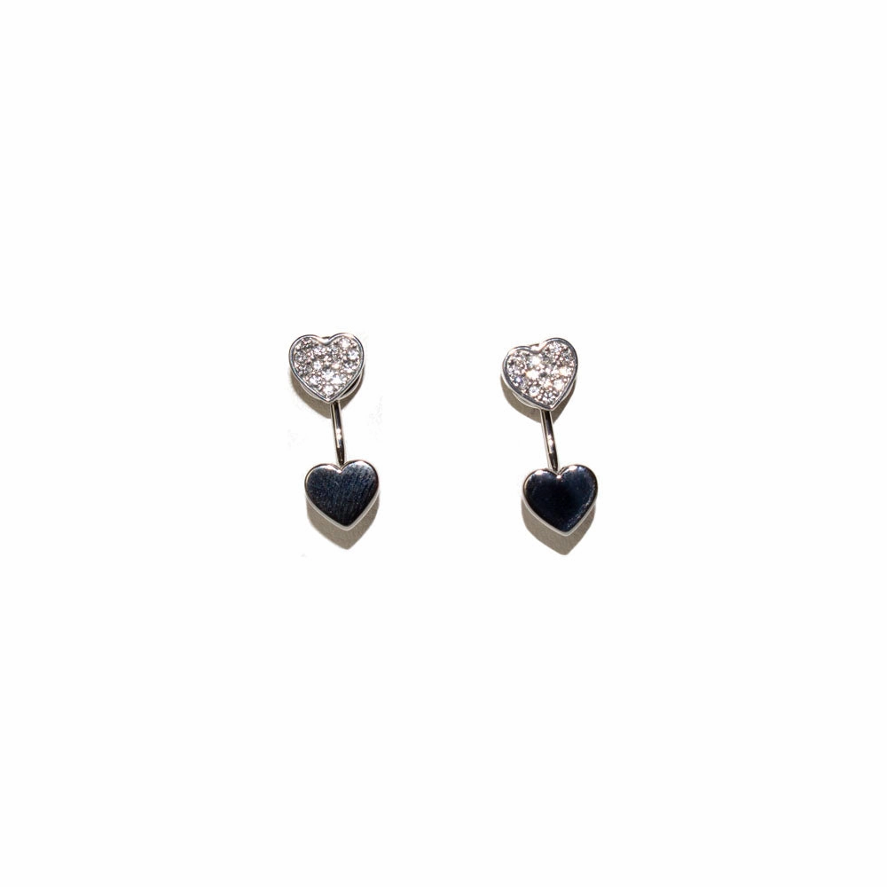 Fossil Earrings Base Metal With Zircon 