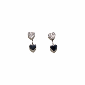 Fossil Earrings Base Metal With Zircon 