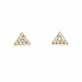 Fossil Earrings Simple Jacket Silver With Zircon 