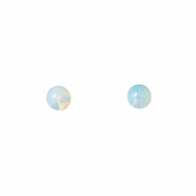 Fossil Ladies Earrings Stainless Steel With Synthetic Pearl 