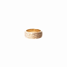 Fossil Ring Base Metal With Circle Zircon Size 9 fashion-jewelry  