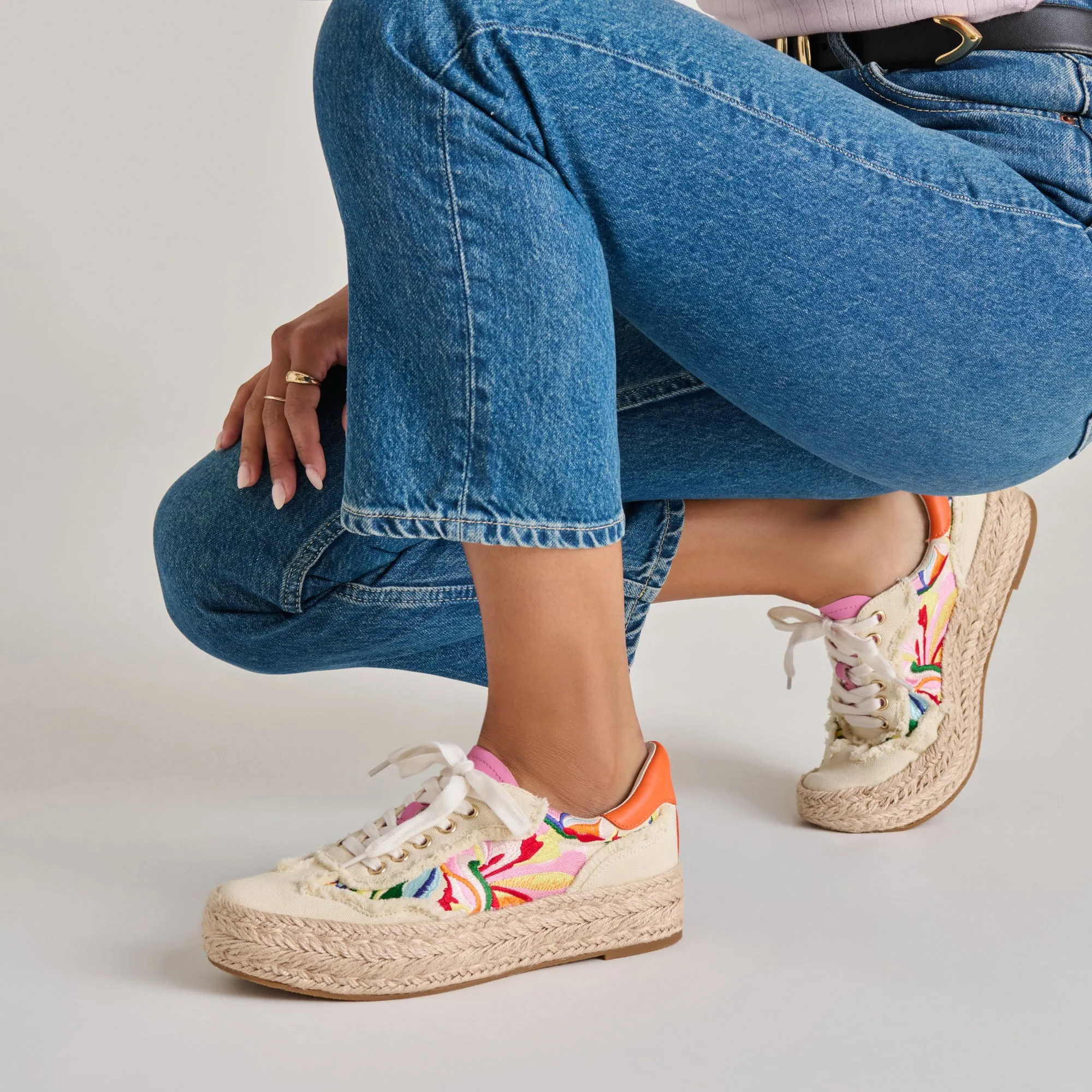 FREDY SNEAKERS BLUMENMUSTER MULTI CANVAS