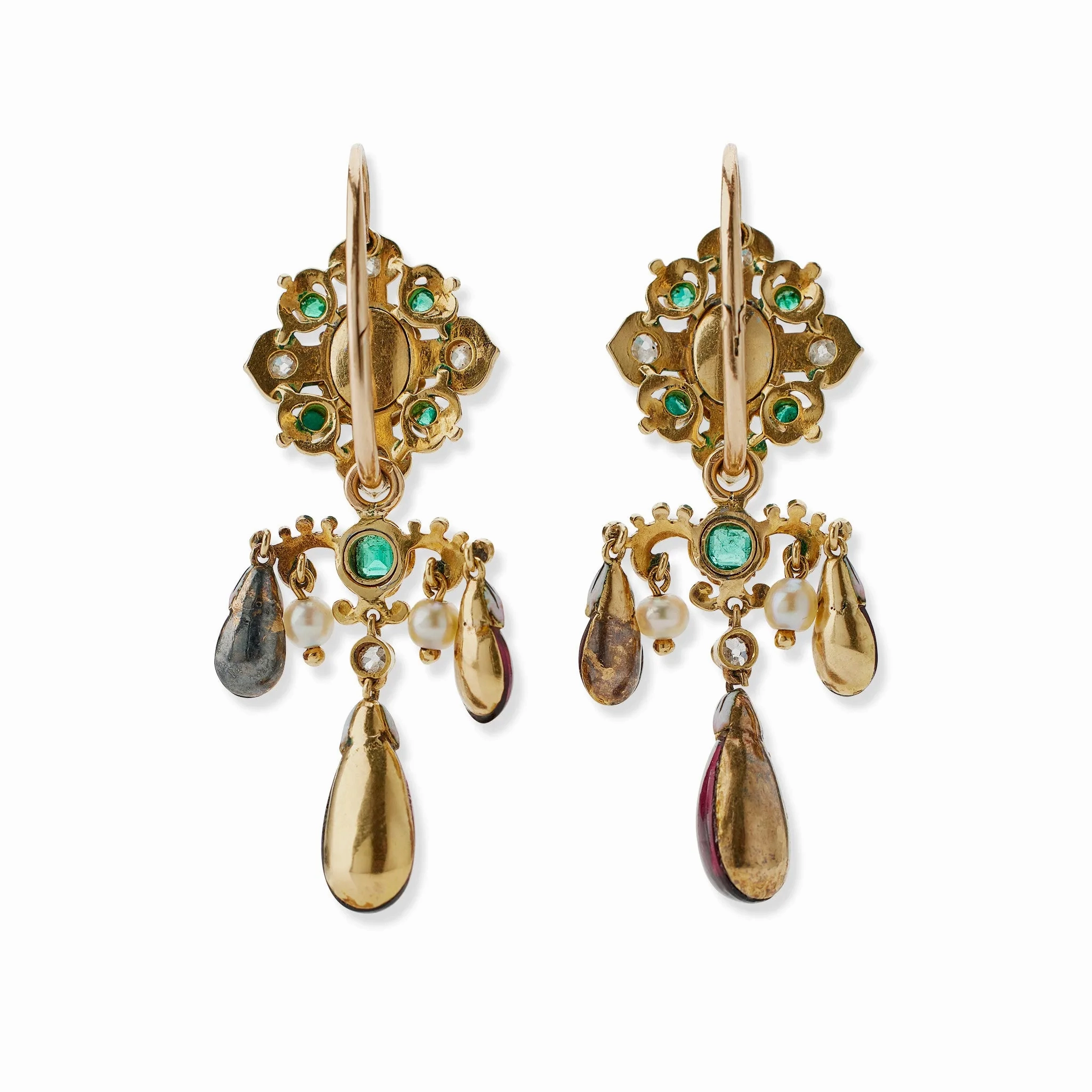 French Renaissance Revival &quot;Holbeinesque&quot; Demi-Parure
