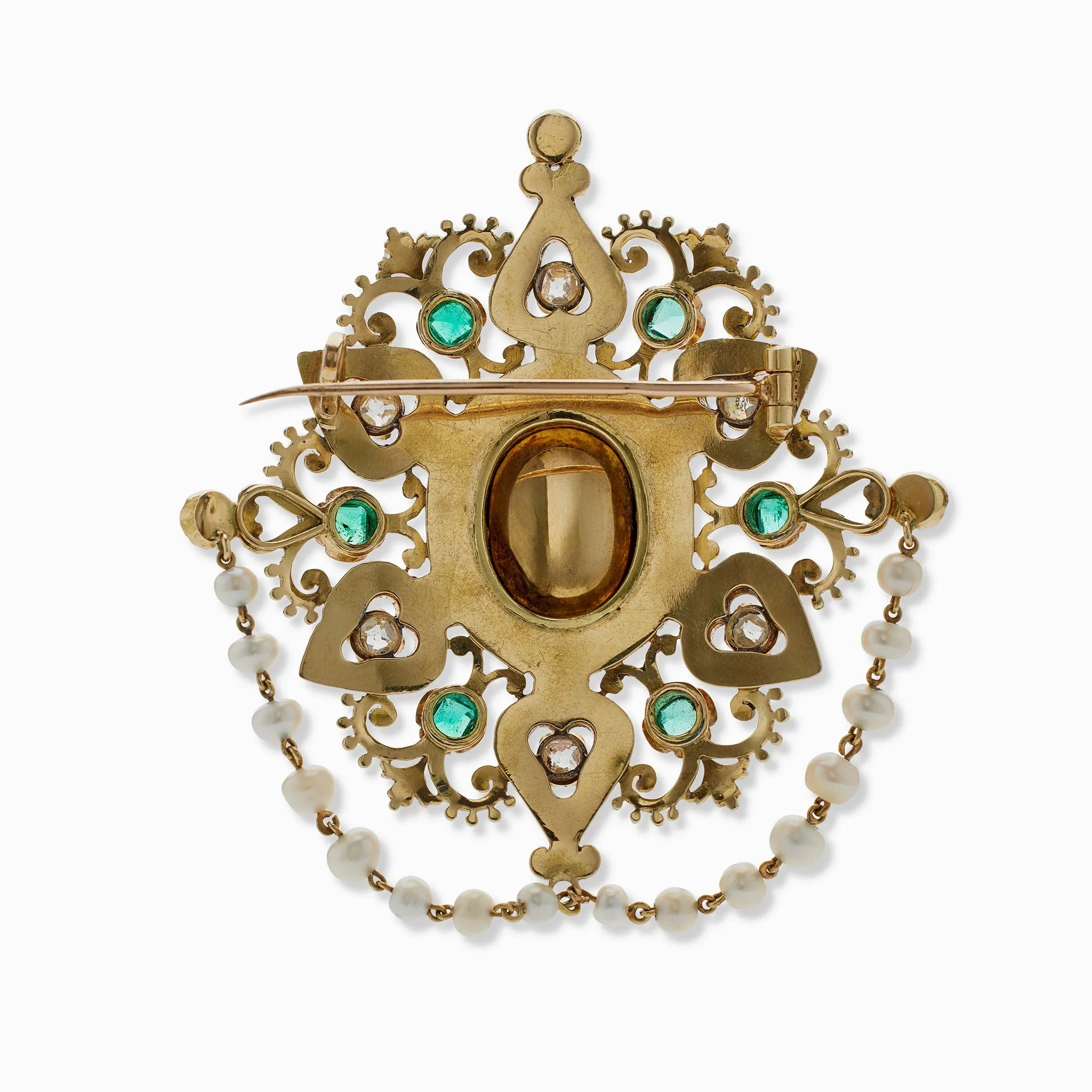 French Renaissance Revival &quot;Holbeinesque&quot; Demi-Parure