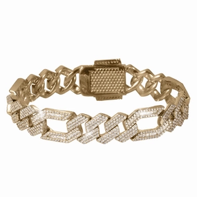Frostfire Figaro Bracelet 