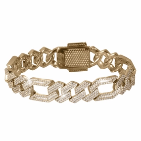 Frostfire Figaro Bracelet 