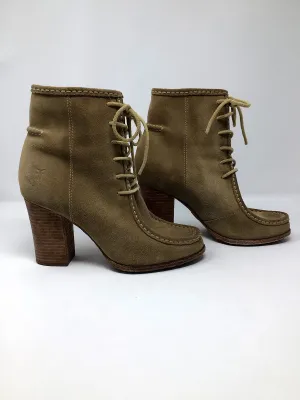 Frye Größe 8,5 Hellbraune Wildleder-Knöchelstiefel