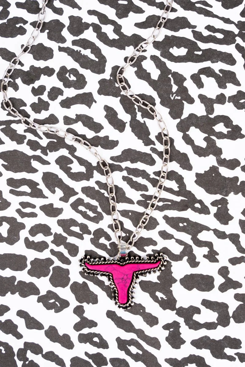 Fuchsia Stockton Naja Necklace texture-rose-gold  