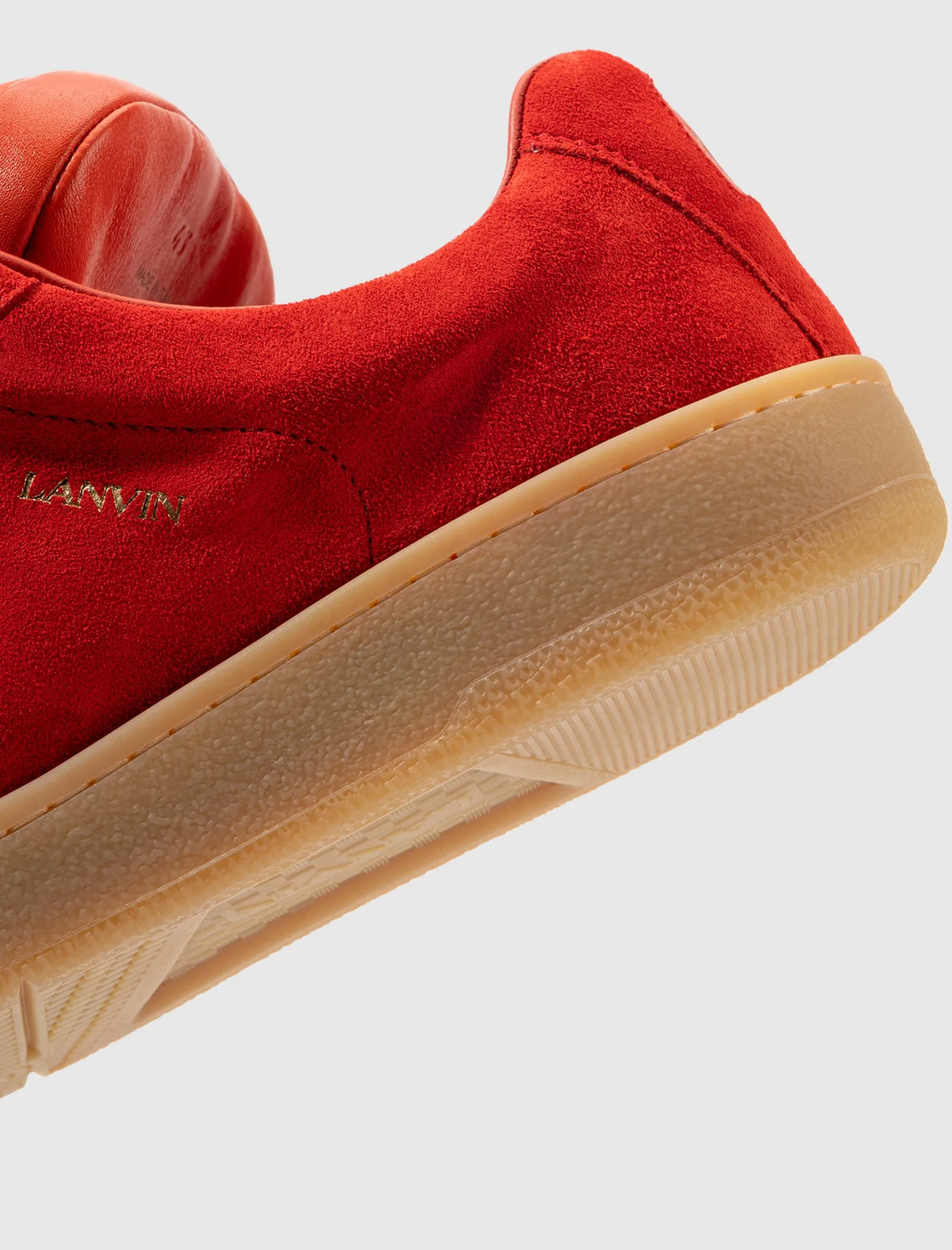 FUTURE X HYPER CURB SNEAKER AUS LEDER UND WILDLEDER (ROT/ORANGE)