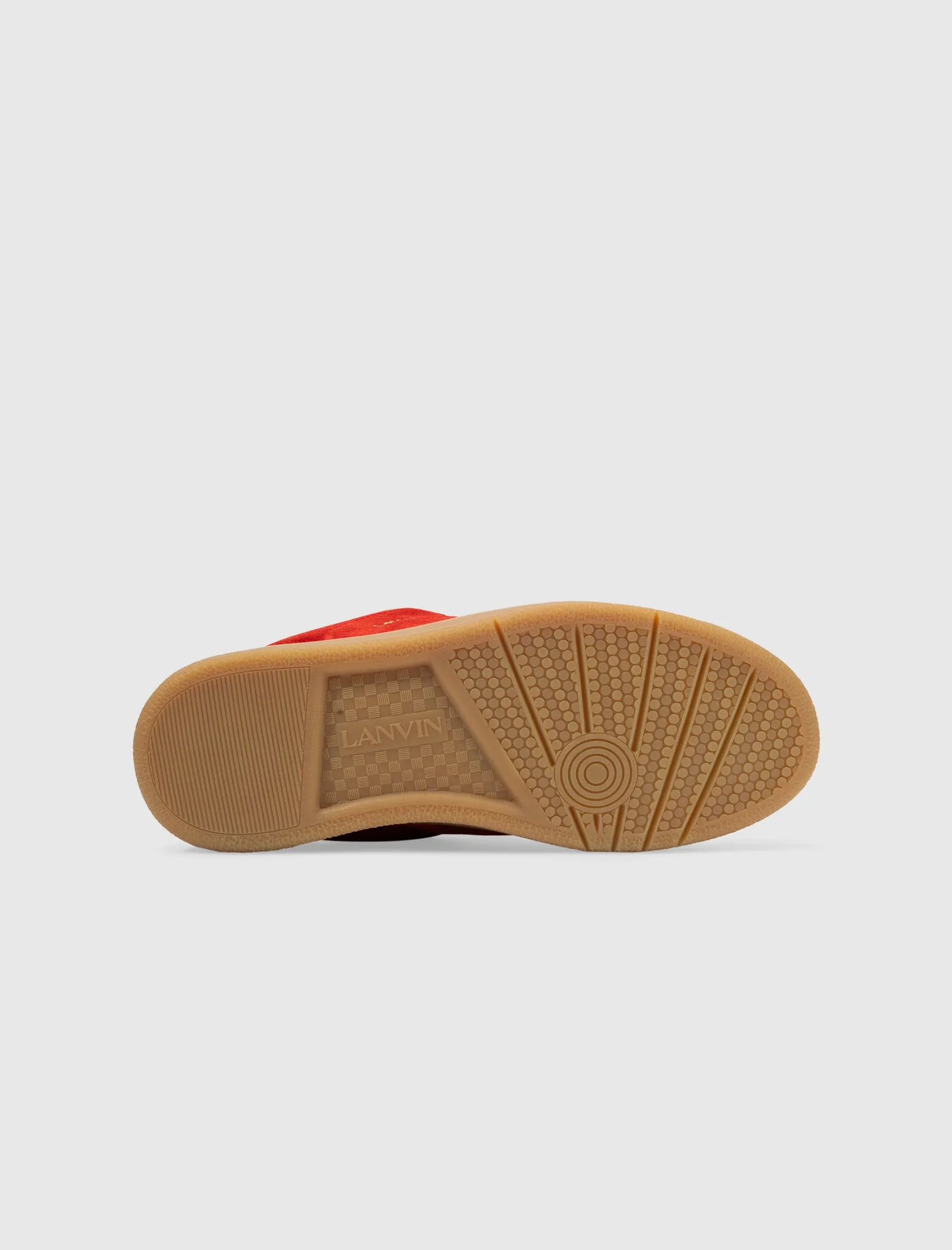 FUTURE X HYPER CURB SNEAKER AUS LEDER UND WILDLEDER (ROT/ORANGE)