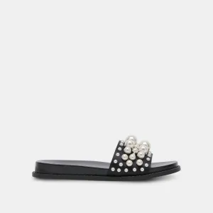 GABBI PEARL SANDALETTEN SCHWARZE PERLEN